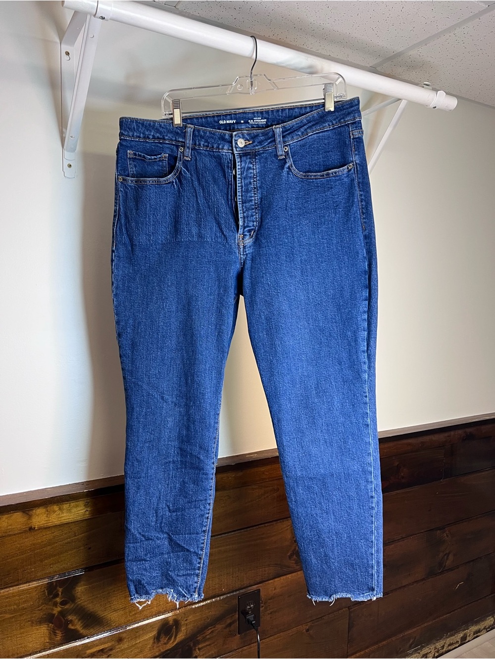 Old Navy High-Rise OG Straight Buttonfly Women’s Jeans- 16